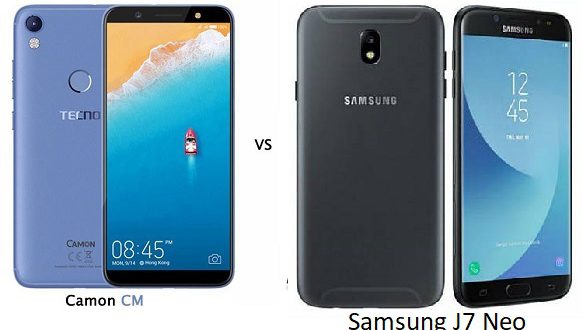Tecno Camon CM vs Samsung J7 Neo