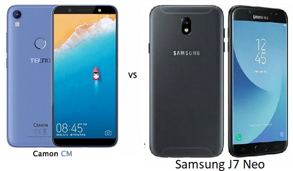 Tecno Camon CM vs Samsung J7 Neo