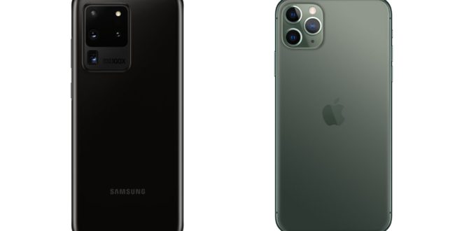 Samsung Galaxy S20 Ultra vs iPhone 11 Pro Max,