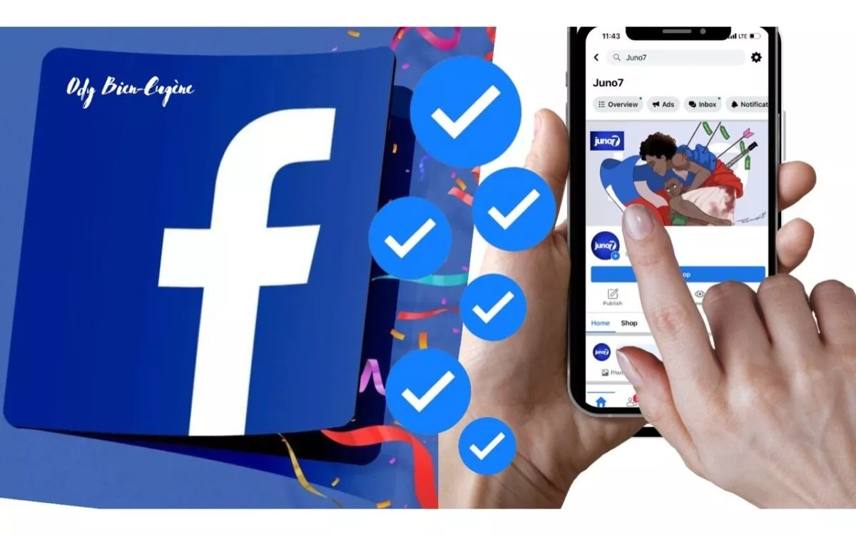 Facebook badge bleu payant