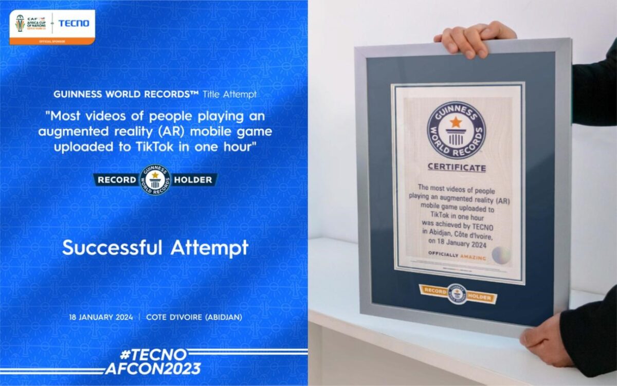 Record Guinness TECNO TikTok