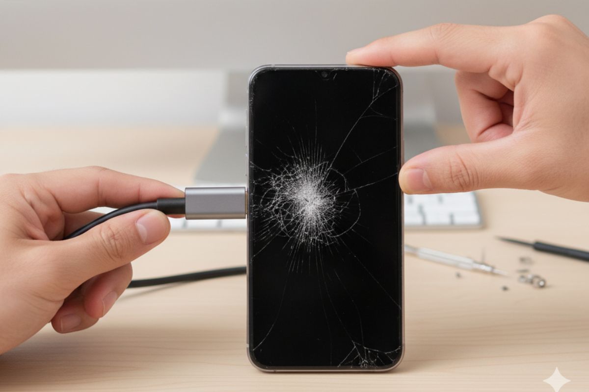 récupérer données écran cassé