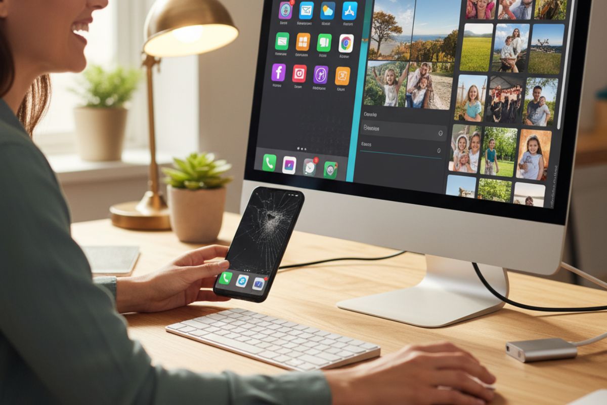 récupérer données écran cassé