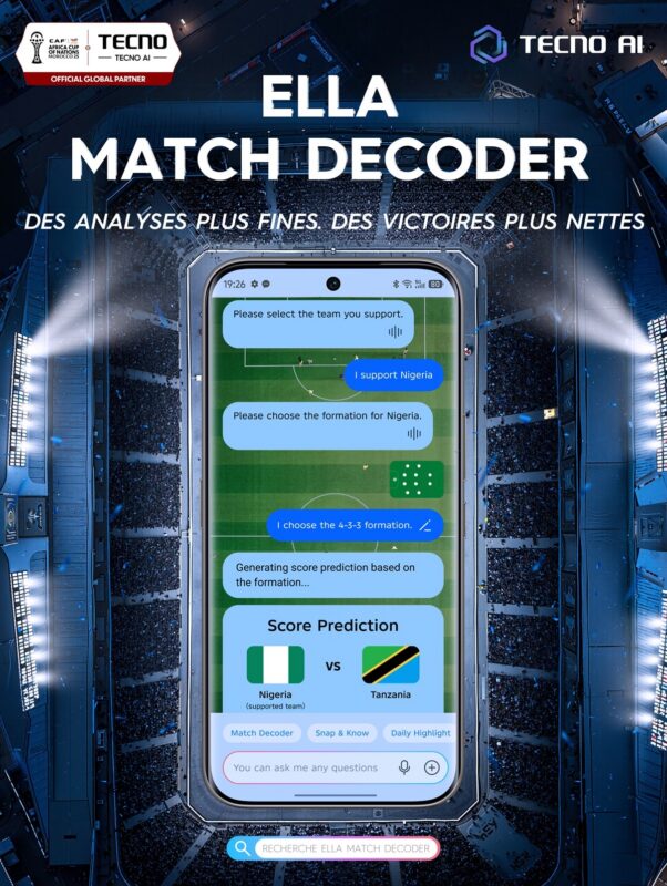 Les fonctionnalités IA de TECNO, prêtes pour la CAN 2025
